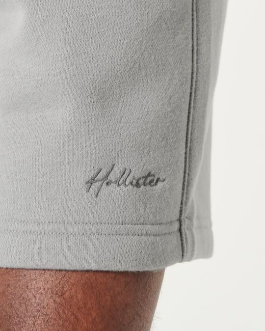 Hollister Gray Feel Good Fleece Shorts 7" for men