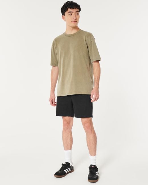 Hollister Jogger-Shorts aus Twill, 7" in Black für Herren