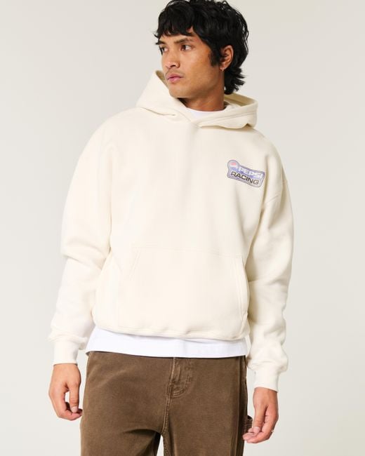 Hollister Blue Boxy Pepsi Nascar Racing Graphic Hoodie for men