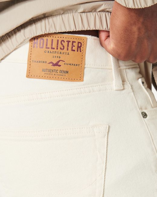 Hollister Natural Ecru Loose Jeans for men
