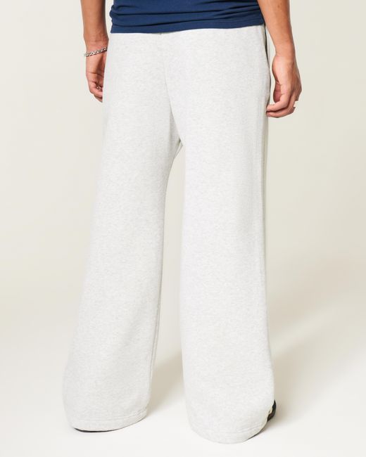 Hollister White Hollister Feel Good Baggy Bootcut Sweatpants for men