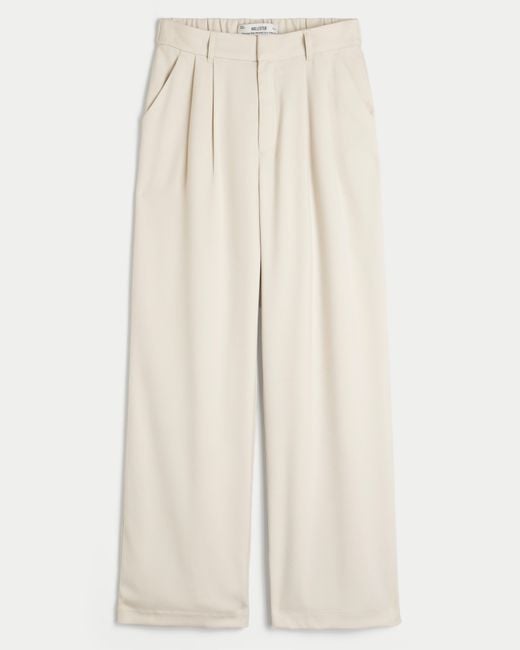 Hollister Natural Hollister Livvy Ultra High-rise Wide-leg Pants