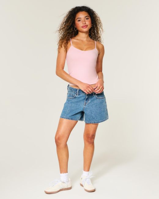 Hollister Pink Must-have Basics Baby V-neck Cami