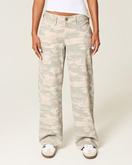 Hollister Natural Low-rise Y2k Camo Baggy Jeans