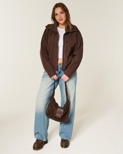 Hollister Brown Bomberjacke