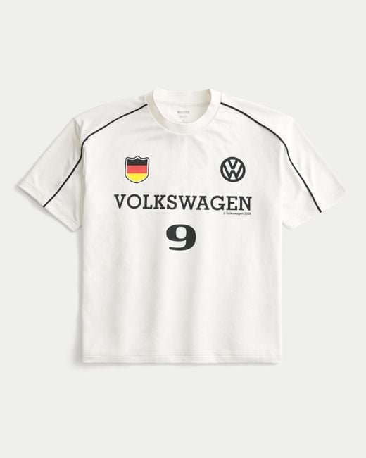 Hollister Natural Boxy Volkswagen Graphic Soccer Jersey for men