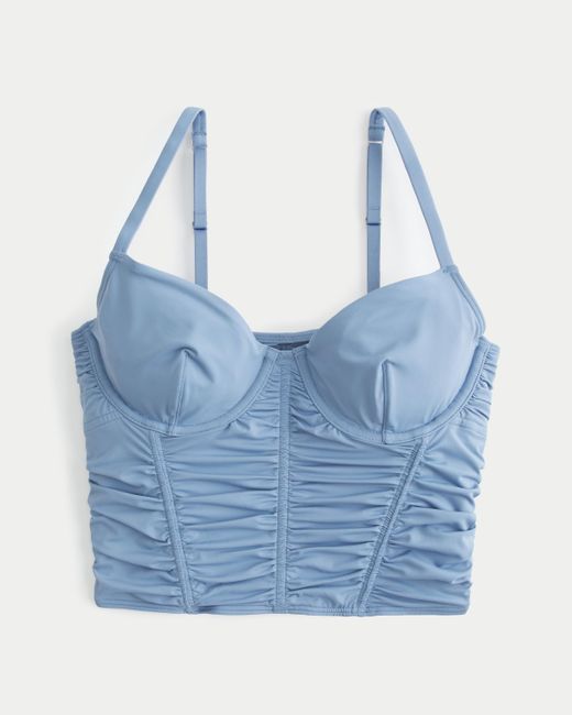 Hollister Blue Gilly Hicks Ruched Micro-modal Bustier