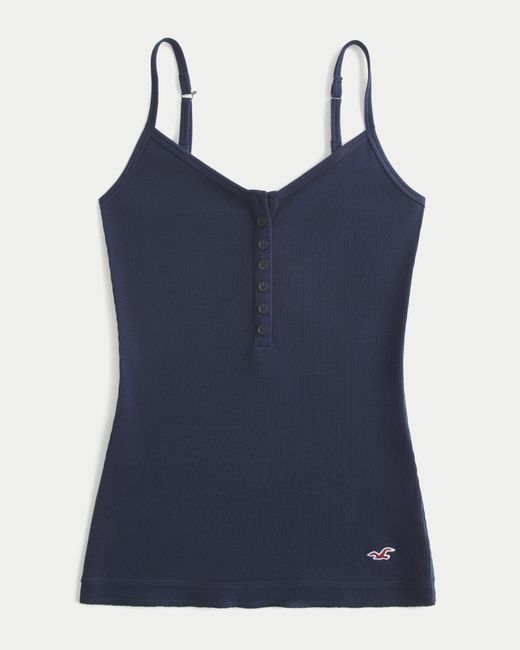 Hollister Blue Henley Cami