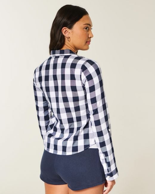 Hollister Blue Oxford Icon Shirt