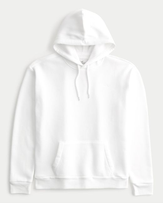 Hollister White Icon Hoodie for men