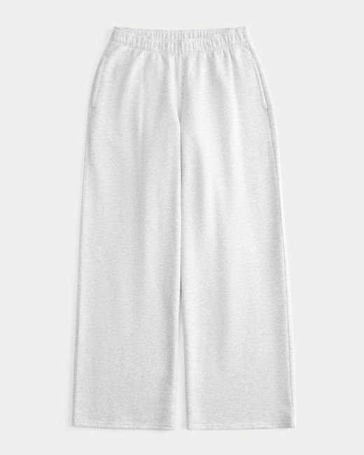 Hollister White Heart Pocket Wide-leg Sweatpants
