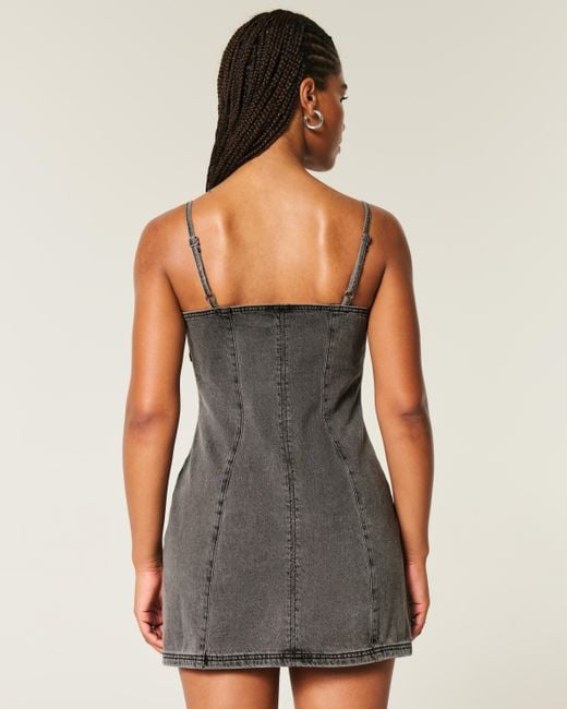 Hollister Black Denim Mini Dress