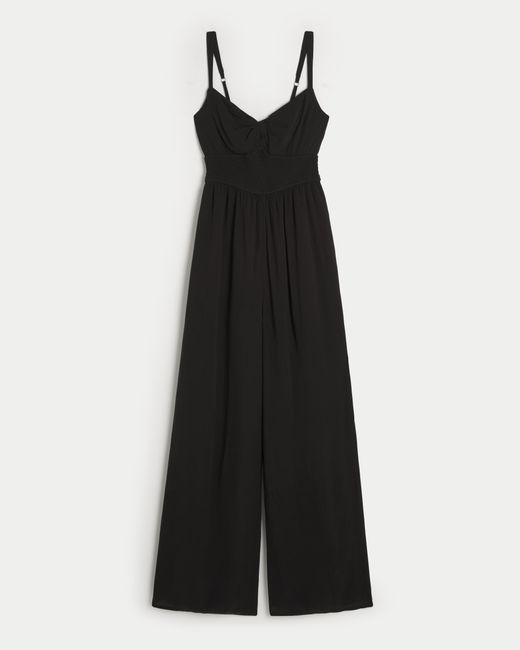 Hollister Black Twist Bust Jumpsuit
