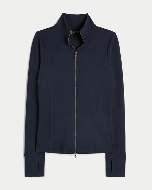 Hollister Blue Gilly Hicks Active Recharge Slim & Snatched Full-zip