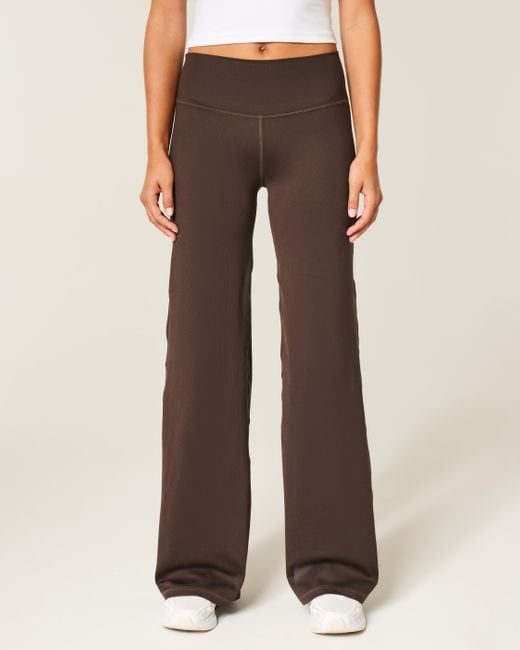 Hollister Brown Gilly Hicks Active Recharge Wide-leg Pants