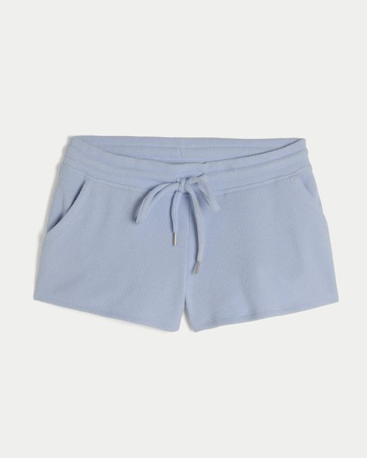 Hollister Blue Gilly Hicks Waffle Shorts