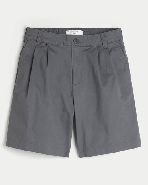 Hollister Gray Above-the-knee Baggy Bermuda Flex Waist Shorts for men