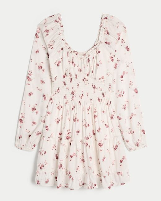 Hollister Natural On/off The Shoulder Skort Dress