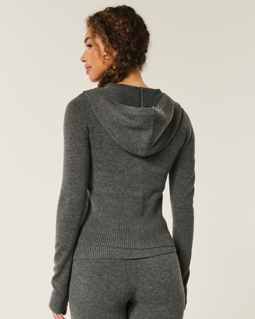 Hollister Black Gilly Hicks Zip-up Sweater Hoodie