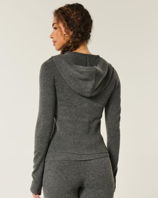 Hollister Black Gilly Hicks Zip-up Sweater Hoodie