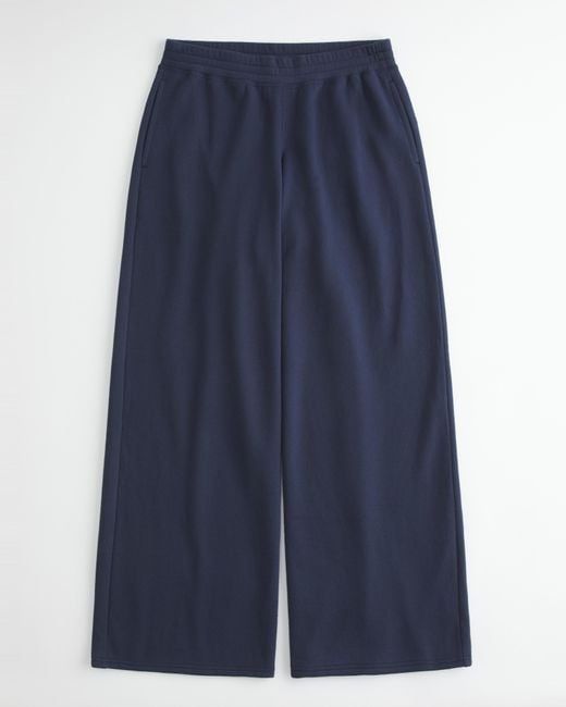 Hollister Blue Bow Graphic Baggy Sweatpants