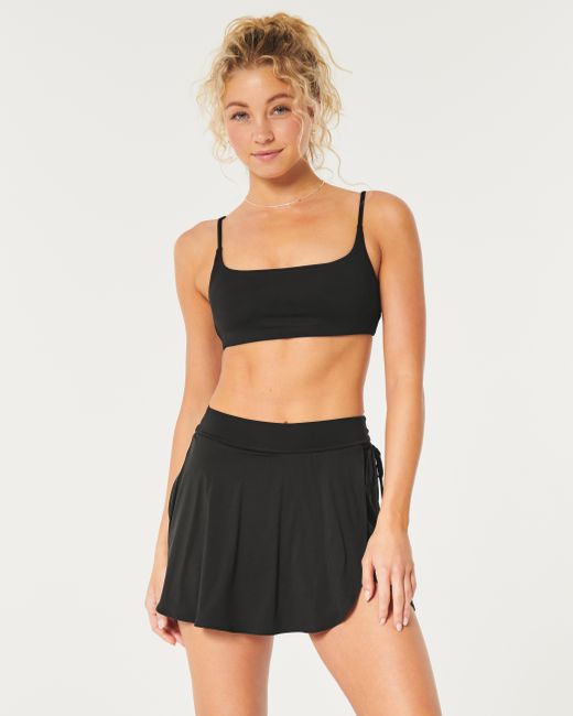 Hollister Black Gilly Hicks Active Recharge Twist-back Sports Bra