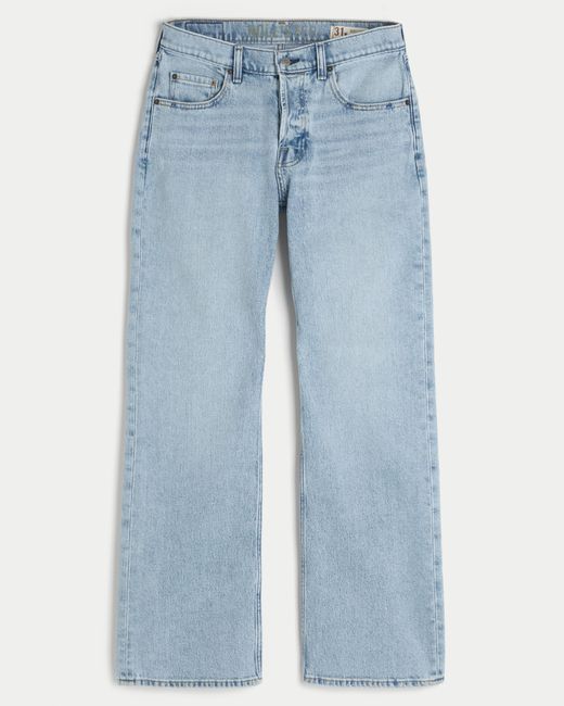 Hollister Blue Hermosa Relaxed Bootcut Jeans for men