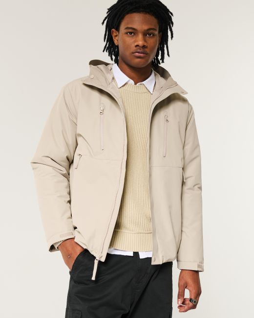 Hollister Natural Hooded Shell Jacket for men