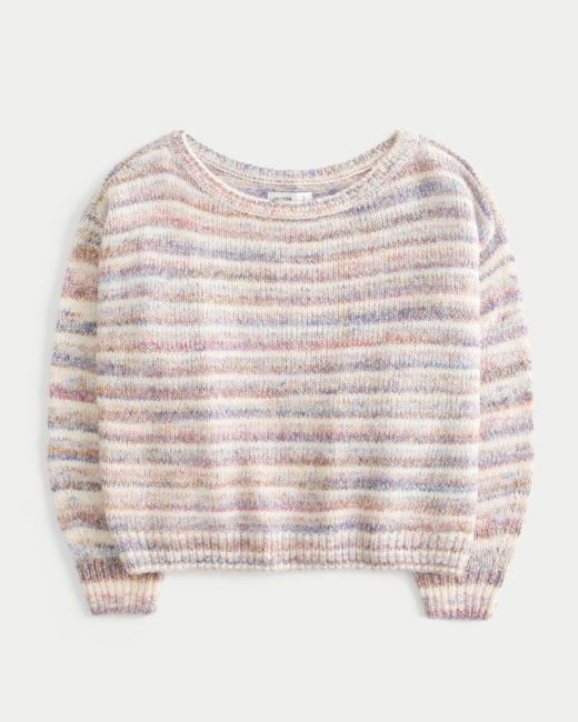Hollister Natural Slouchy Off-the-shoulder Sweater