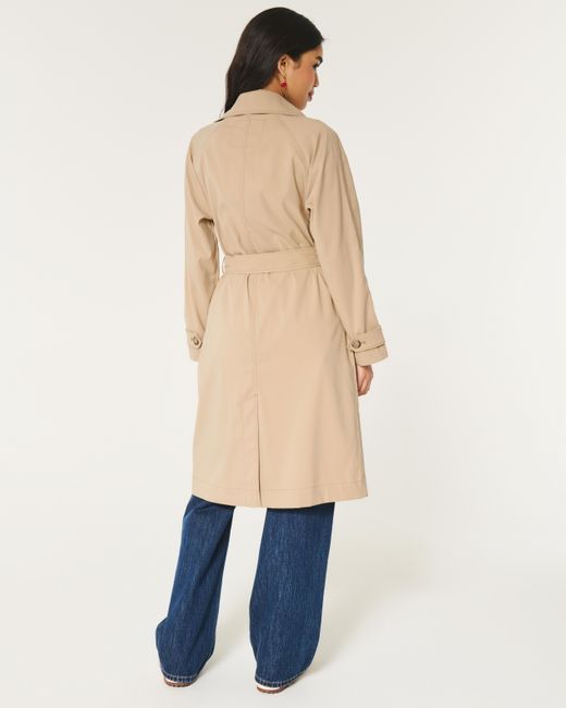 Hollister Natural Lightweight Trench Coat