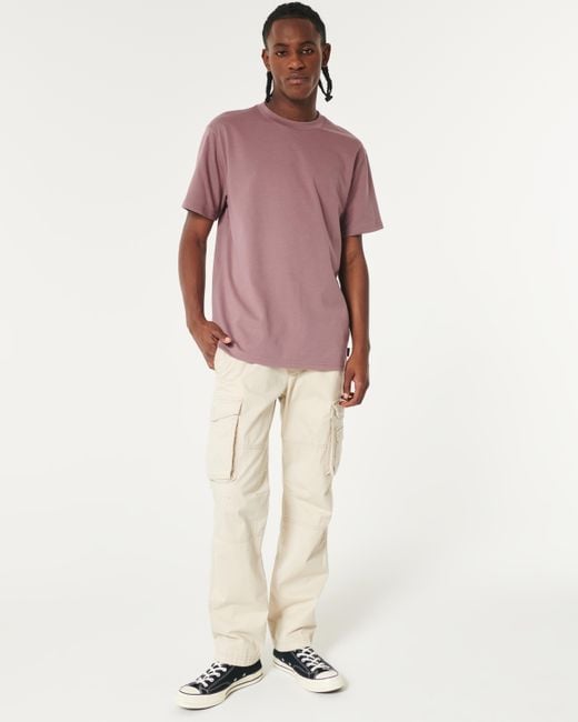 Hollister Purple Relaxed Cooling Tee for men