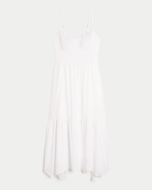 Hollister White Maxi Dress