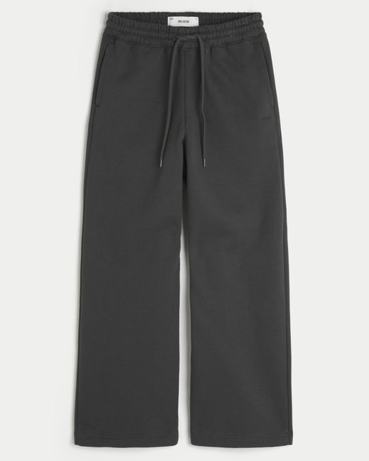 Hollister Gray Baggy Bootcut Sweatpants for men