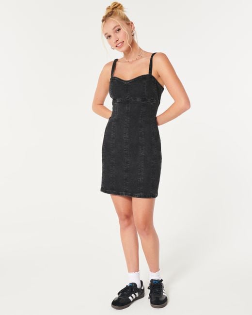 Hollister black lace dress clearance