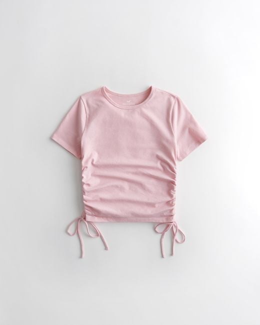 Hollister Pink Must-have Cinch Baby Tee