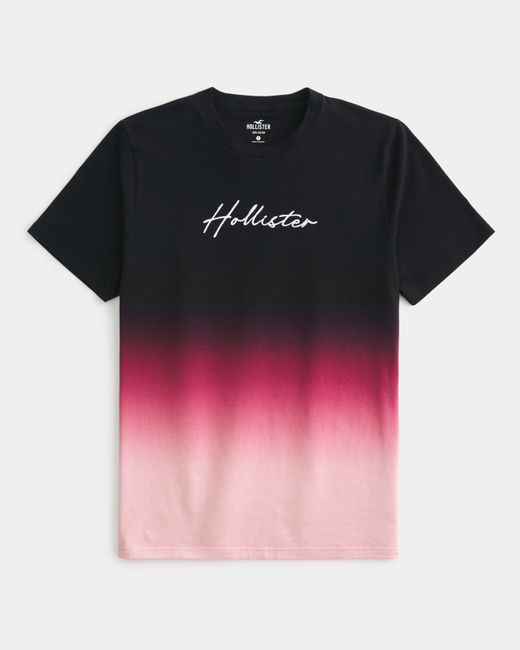 Hollister Multicolor Ombre Logo Graphic Tee for men