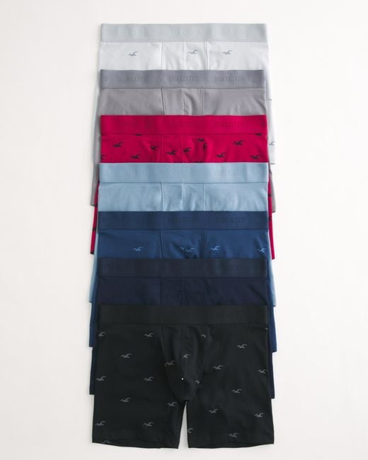 Hollister Multicolor Longer-length Boxer Brief 7-pack for men