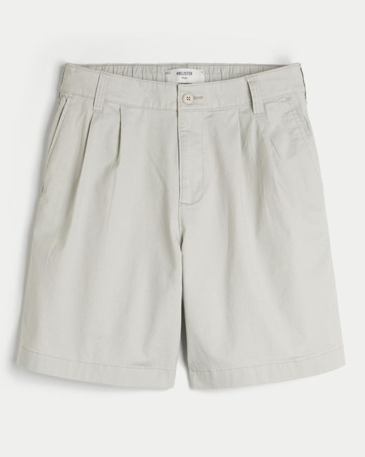 Hollister Gray Above-the-knee Baggy Bermuda Flex Waist Shorts for men