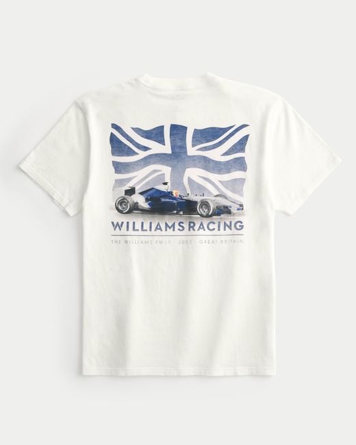 Hollister Bequemes Tee mit Williams Racing-Grafik in Blue für Herren