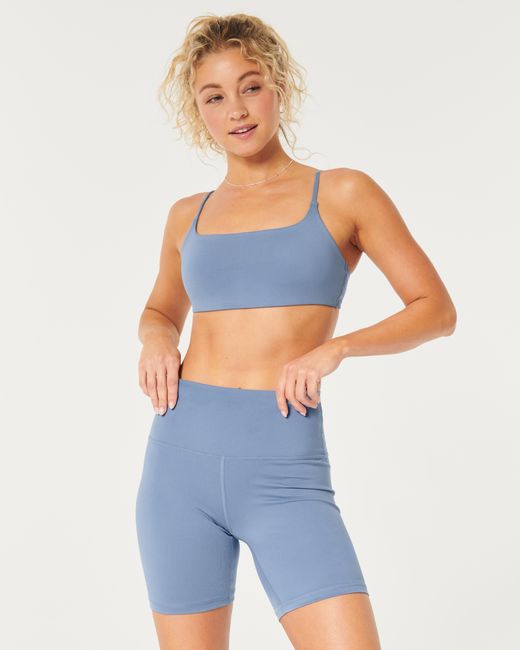 Hollister Blue Gilly Hicks Active Recharge Twist-back Sports Bra
