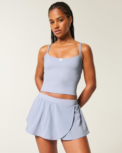 Hollister Blue Gilly Hicks Active Recharge Bow Cami