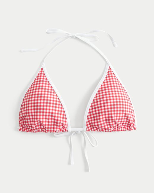Hollister Red Triangle Bikini Top