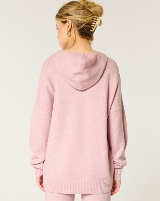 Pink sweater hoodie sale