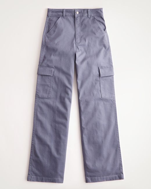 Hollister Ultra Highrise Y2k Baggy Cargo Pants in Blue Lyst UK