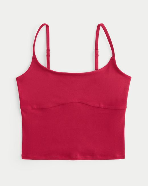 Hollister Red Camisole aus nahtlosem Soft-Stretch-Material mit U-Ausschnitt