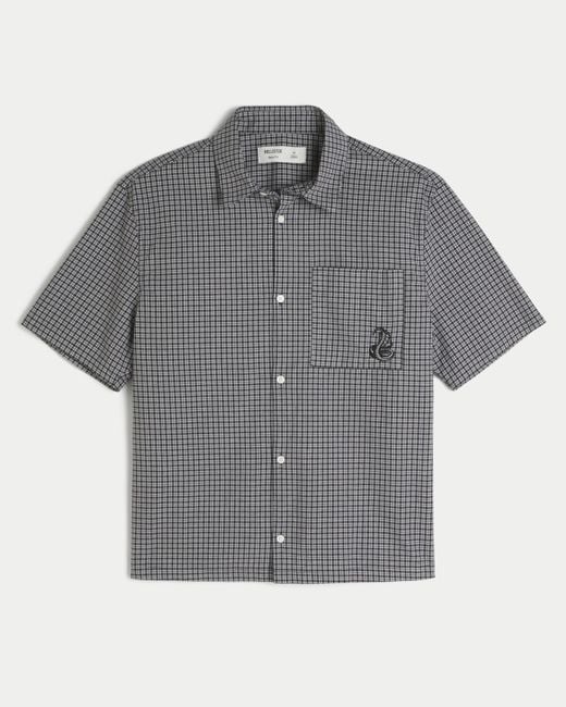 Hollister Gray Boxy Short-sleeve Snake Graphic Shirt for men