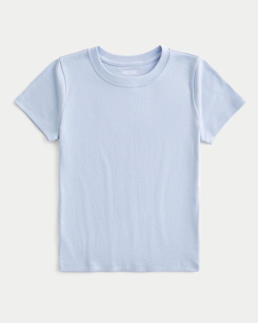 Hollister Blue Crew Baby Tee