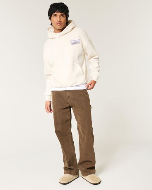 Hollister Blue Boxy Pepsi Nascar Racing Graphic Hoodie for men