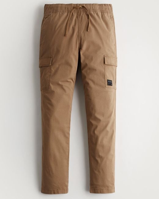 Hollister 90s Slim Cargo Pullon Pants in Dark Khaki (Green) for Men