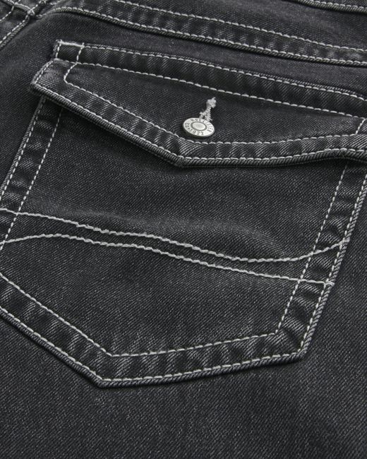 Hollister Blue Black Baggy Bootcut Jeans for men